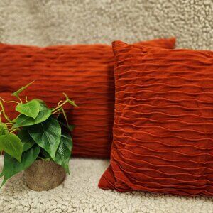 Orange Pillows Set of 2